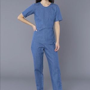 Ilana Kohn denim Lee jumpsuit sz4